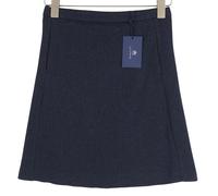 GANT Gessato Gonna Donna EU34 Blu Tasche Zip Foderata A Motivo Mini