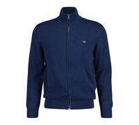 GANT Giacca A Maglia Da Uomo - CARDIGAN ZIP IN COTONE CASUAL, Collo Alto, Cotone