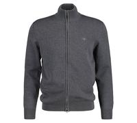 GANT Giacca A Maglia Da Uomo - CARDIGAN ZIP IN COTONE CASUAL, Collo Alto, Cotone
