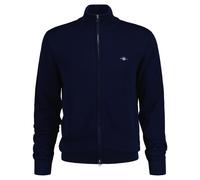 GANT Giacca A Maglia Da Uomo - CARDIGAN ZIP IN COTONE CASUAL, Collo Alto, Cotone