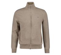 GANT Giacca A Maglia Da Uomo - CARDIGAN ZIP IN COTONE CASUAL, Collo Alto, Cotone