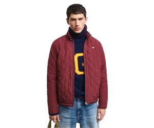 GANT Giacca a vento trapuntata da uomo, blu Evening, Colore: vinaccia, 3XL