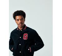 GANT - Giacca stile college nera in velluto a coste con logo G-Nero 46