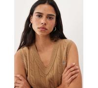 GANT gilet a trecce in kaki caldo-Verde XL