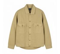 GANT GMNT Camicia Giacca Overshirt Beige Lino Cotone L, Tinta Unita