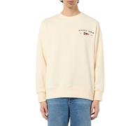 GANT Graphic C-Neck Maglia di Tuta, Crema, S Uomo