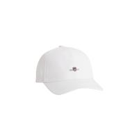 GANT High Shield Cotton Twill cap Cappellino da Baseball, Bianco, Taglia Unica Unisex-Adulto