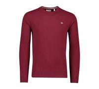 Gant - Maglia Girocollo in Lana Merino Superfine - - Knitwear - Uomo - Rosso - L