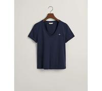 Gant Maglietta A Maniche Corte Con Collo A V Reg Shield