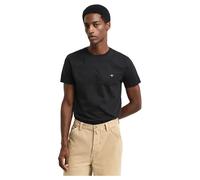 GANT SLIM SHIELD SS T-SHIRT, T-shirt Uomo, Nero ( BLACK ), XL