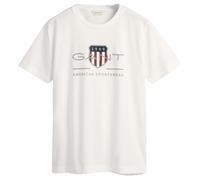 GANT Maglietta Archive Shield SS, Bianco, 15 Anni Unisex-Adulto