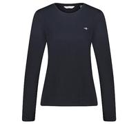 GANT Maglietta da Donna Reg Shield LS, Nero, XS