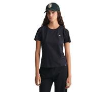 Gant Shield Regular Fit Short Sleeve T-shirt Nero M Donna