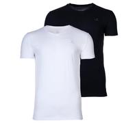 GANT Maglietta Da Uomo, Confezione Da 2 - Collo A V, Maniche Corte, Cotone