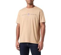 GANT Maglietta da Uomo Graphic S, Confezione da 1, Beige Caramel, M
