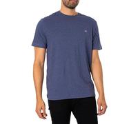 GANT Maglietta da Uomo Reg Shield S, Blu Jeans Scuro mélange., L