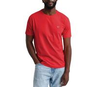 GANT Maglietta da Uomo Reg Shield S, Rosso Rubino, L