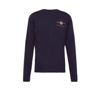 GANT Reg Medium Archive Shield LS T T-Shirt, Blu, XXL Uomo