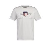 Gant Archive Shield Regular Fit Short Sleeve T-shirt Bianco L Uomo