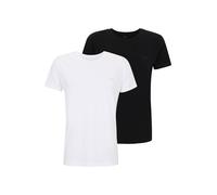 GANT - Confezione da 2 top da casa color nero e bianco con logo dello scudo L