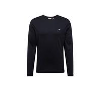 GANT REG SHIELD LS T-SHIRT, T-shirt Uomo, Nero ( BLACK ), S