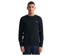 GANT Uomo Stirckpullover - Cotone Cavo C-Neck,Maglia Intrecciata Girocollo