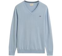 Gant Maglione Classico in Cotone con Scollo a V, Rich Blue, XL