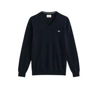 Gant - Maglione Classico in Cotone con Scollo a V - - Sweatshirts & Hoodies - Uomo - Blu - L