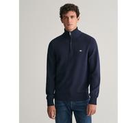 GANT Uomo Maglia casual a mezza zip, Blu