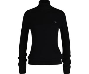 GANT Maglione da Donna Extra fine Lambswool Blend, Nero, XL