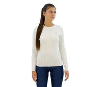 GANT Maglione da Donna in Cotone Elasticizzato con Scollo a C, Guscio d'uovo, S