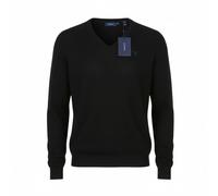 GANT Maglione Donna in Lana Extrafine Lambswool Collo V Nero M Soft Knit