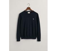 Gant Maglione girocollo in cotone GANT Classic 100% small blu