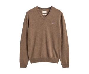 Gant - Maglione Girocollo - - Knitwear - Uomo - Marrone - M
