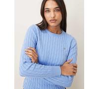 GANT - Maglione lavorato a trecce blu cobalto L