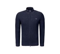 GANT Micro Textured Zip Strickjacke Uomo Cotone Nera Regular Troyer