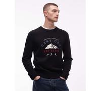 GANT - nera con grafica Ski Club ricamata sul petto-Nero 50