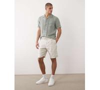 GANT - Pantaloncini cargo 100% lino beige con coulisse-Neutro W36