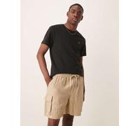 GANT - Pantaloncini cargo in lino beige-Neutro S
