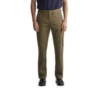 GANT Pantaloni Chino Slim in Twill Eleganti, Verde Ginepro, W29 / L34 Uomo