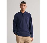 GANT Polo Uomo Reg Shield Rugger maniche lunghe piqué Blu L