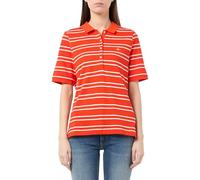 GANT Polo da Donna Slim Stripe Shield SS Pique Polo, Rosso Marled, L