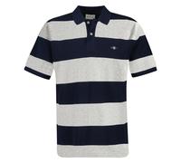 GANT Polo Da Uomo - BLOCK STRIPE POLO, Maniche Corte, Patta, Logo, Strisce...
