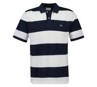 GANT Polo Da Uomo - BLOCK STRIPE POLO, Maniche Corte, Patta, Logo, Strisce...