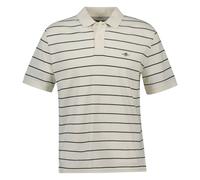 GANT Polo Da Uomo - POLO A RIGHE, Manica Corta, Patta, Logo, Striato
