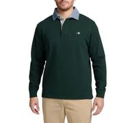 GANT Polo da Uomo Reg Chambray Heavy Rugger, Tartan Verde, XXL