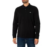 GANT Reg Shield LS Pique Rugger Polo, Nero, XXXL Uomo