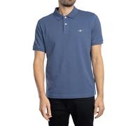 GANT Polo da Uomo Reg Shield SS Pique Polo, Dusty Navy, S
