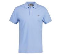 GANT Polo Slim Shield SS Pique, Blu Capri, S Uomo