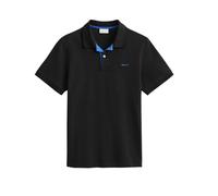 Gant - Polo de Manga Corta Contrast Pique - - Tops - Uomo - Nero - M